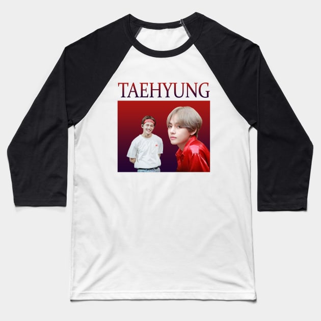 BTS - Taehyung V retro 90s style Baseball T-Shirt by chidees